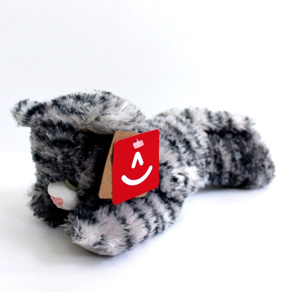 Aurora Lily Gray Tabby Mini Flopsie Plush Stuffed Animal 8"L